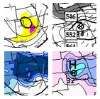 Canadian model 84hr forecast valid 6pm Monday 3/20