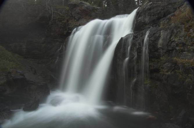 Moose Falls at the South Entrance of Yellowstone.